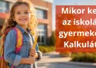 Mikor kezdi az iskolát a gyermekem?