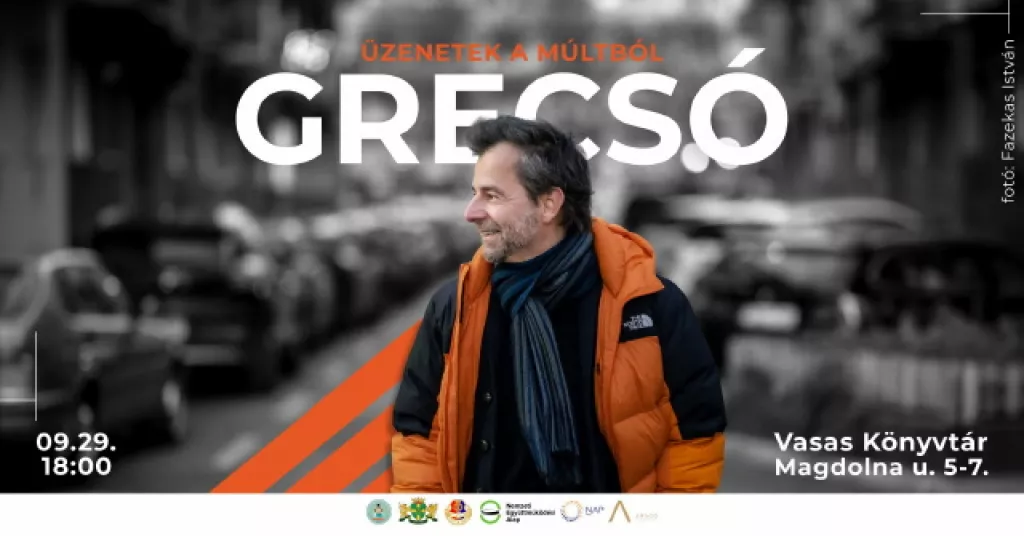 Grecsó Krisztián estje a Vasas Könyvtárban