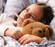 Krónikus beteg gyermek a kórházban